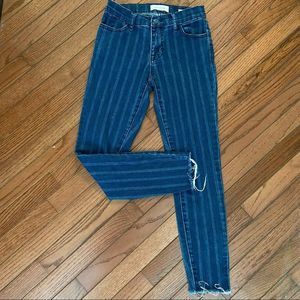 LIKE NEW Pacsun Jeans | SIZE 24 | Ankle Jegging | Denim | Stipe | Skinny | Women
